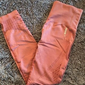 Gymshark seamless leggings-pink-Size Medium